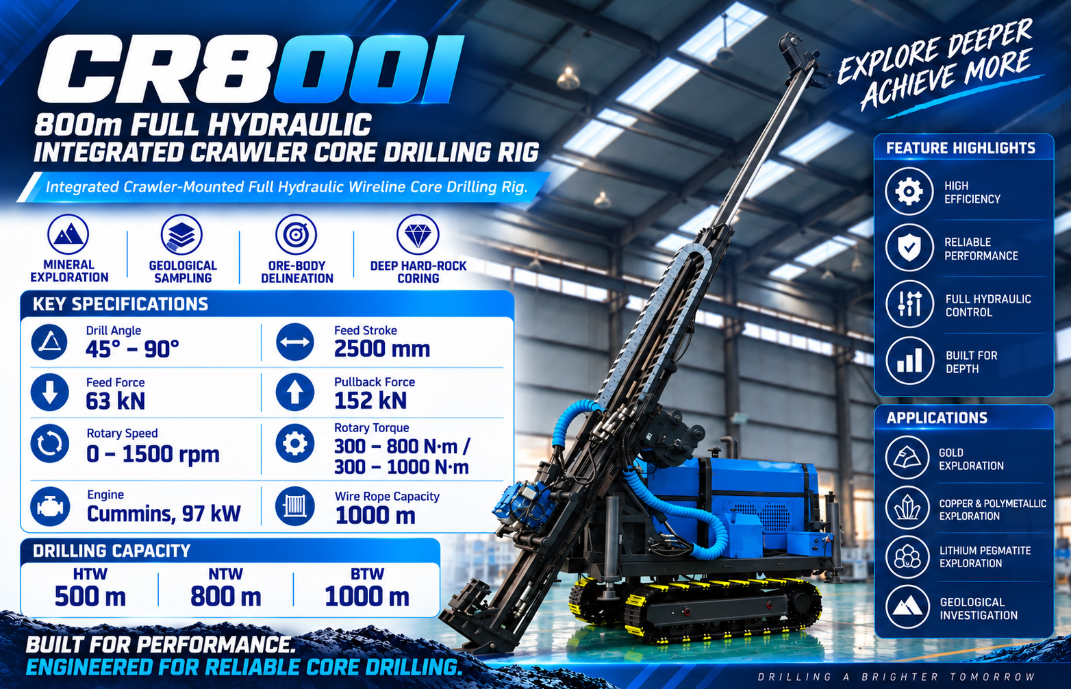 CR800I حفارة اللب المتكاملة