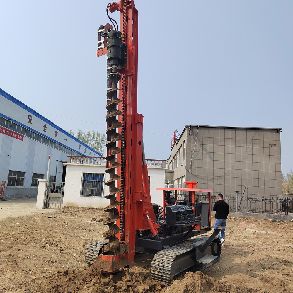 PV390 رسم توضيحي للحفر المسبق لأساسات الطاقة الشمسية