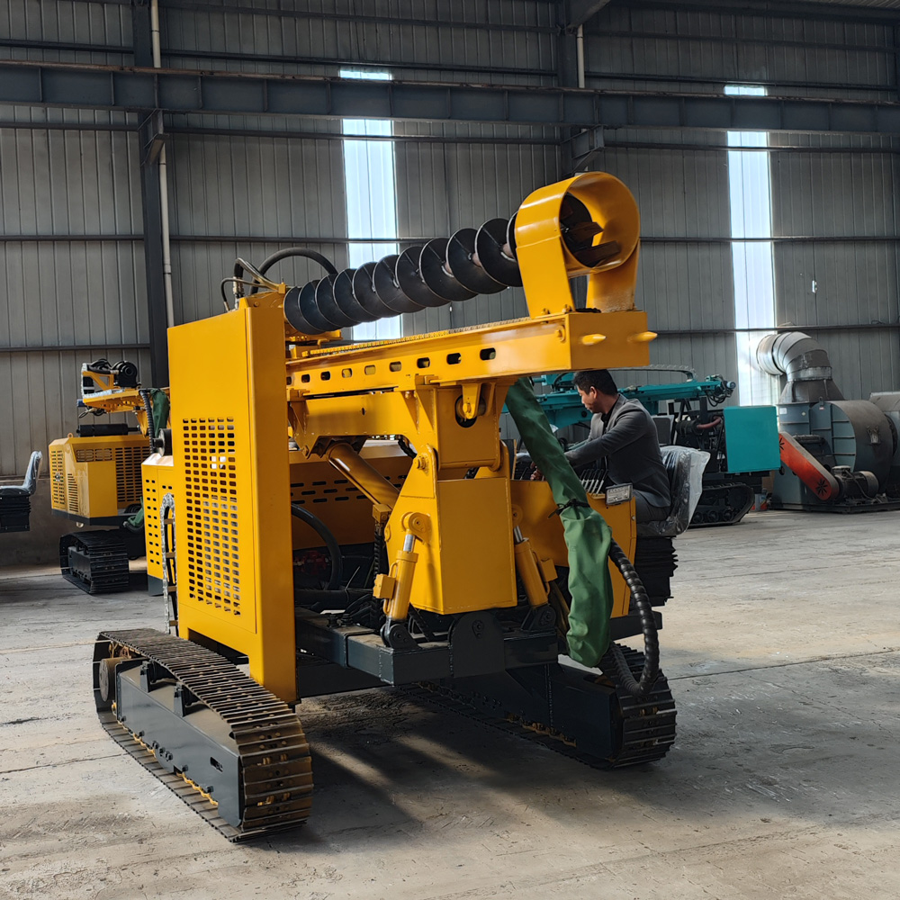 PV390H تطبيق تنفيذ أساسات الخوازيق الشمسية الجبلية