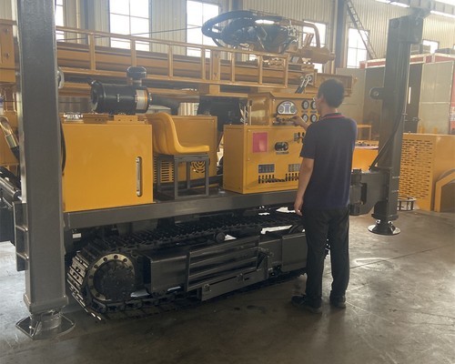 شراء جهاز حفر آبار المياه WR500S ببرج تلسكوبي 500 متر: كيف يتم التحقق من عزم الدوران 11000/5500 نيوت